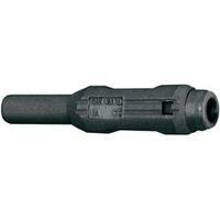 Jack socket Socket, straight Pin diameter: 2 mm Black MultiContact SL205-BA 1 pc(s)