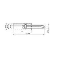 Jack plug Plug, straight Pin diameter: 4 mm Red econ connect BAS4SRT 1 pc(s)