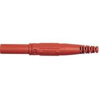 jack plug plug straight pin diameter 4 mm red multicontact xl 410 1 pc ...