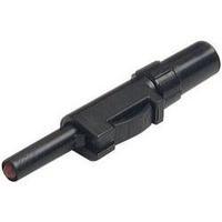 Jack plug Plug, straight Pin diameter: 4 mm Black SKS Hirschmann SLS 20 B 1 pc(s)