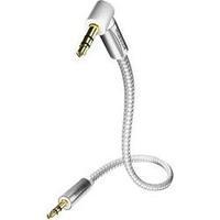 Jack Audio/phono Cable [1x Jack plug 3.5 mm - 1x Jack plug 3.5 mm] 1.50 m White-silver gold plated connectors, Fabric co