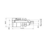 Jack plug Socket, vertical vertical Pin diameter: 4 mm Signal red econ connect TB4SRT 1 pc(s)