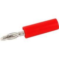 Jack plug Plug, straight Pin diameter: 4 mm Signal red econ connect BS4SRTE 1 pc(s)