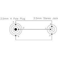 Jack Audio/phono Adapter [1x Jack plug 3.5 mm - 1x Jack socket 3.5 mm] Gold BKL Electronic