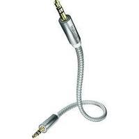 Jack Audio/phono Cable [1x Jack plug 3.5 mm - 1x Jack plug 3.5 mm] 0.75 m White, Silver gold plated connectors Inakustik