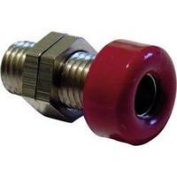 Jack socket Socket, vertical vertical Pin diameter: 4 mm Red Schnepp 1 pc(s)