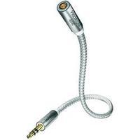Jack Audio/phono Extension cable [1x Jack plug 3.5 mm - 1x Jack socket 3.5 mm] 10 m Anthracite gold plated connectors In