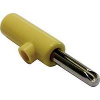 Jack plug Plug, straight Pin diameter: 4 mm Yellow Schnepp 1 pc(s)