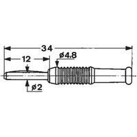 Jack plug Pin diameter: 2 mm Red Mentor STECKVERBINDER 1 pc(s)