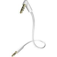 Jack Audio/phono Cable [1x Jack plug 3.5 mm - 1x Jack plug 3.5 mm] 1.50 m White-silver gold plated connectors Inakustik