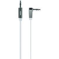 Jack Audio/phono Cable [1x Jack plug 3.5 mm - 1x Jack plug 3.5 mm] 0.90 m White highly flexible Belkin