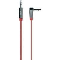 Jack Audio/phono Cable [1x Jack plug 3.5 mm - 1x Jack plug 3.5 mm] 0.90 m Red highly flexible Belkin