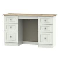 Javea 6 Drawer Kneehole Vanity Grey