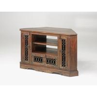 jali large corner tv cabinet