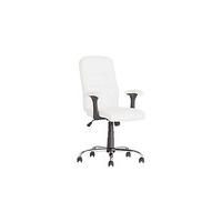 Jarvis High Back Chair with Arms - White
