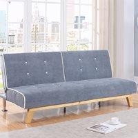 jackson upholstered sofa bed in light grey