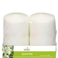 Jasmine Pillar Candle Small Pack of 2