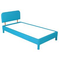 Jazz Divan Base With Headboard Jazz Divan Base With Headboard Light Blue