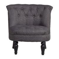 Jane Fabric Chair Dark Grey