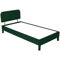 Jazz Divan Base With Headboard Jazz Divan Base With Headboard Dark Green