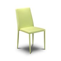 jazz stacking green leather chair