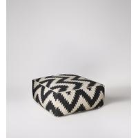 Jasper pouffe in zebra chevron