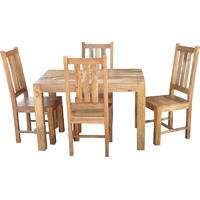 Jaipur Furniture Dakota Light Dining Set - 120cm with 4 Dakota Chairs