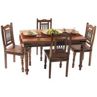 jaipur furniture jali dining set small with 4 chairs