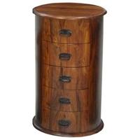 Jaipur Furniture Chest of Drawer - Drum 5 Drawers