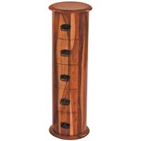 jaipur furniture jali cd holder drum 5 drawers