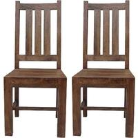 Jaipur Furniture Dakota Walnut Dining Chair (Pair)