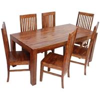 Jaipur Furniture Cube Dining Set - with 6 Long Back Chairs