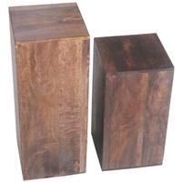 Jaipur Furniture Dakota Walnut Lamp Table - Set of 2