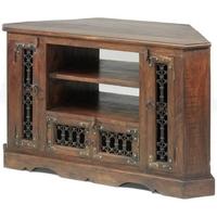 jali sheesham large corner tv cabinet