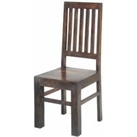 Jali Sheesham High Back Slat Chair (Pair)