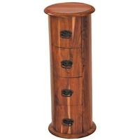 jaipur furniture jali cd holder drum 4 drawers