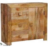 Jaipur Furniture Dakota Light Sideboard - 1 Door 3 Drawers