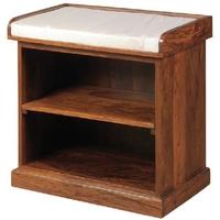 jaipur shesham storage seat with shelf