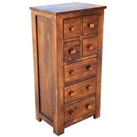 Jaipur Furniture Kashmir Walnut Cabinet - Tall 7 Drawers