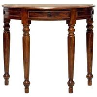 jaipur furniture ganga console table half round 1 drawer