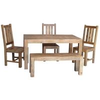 jaipur furniture dakota light dining set small with 3 dakota chairs an ...