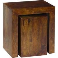 Jaipur Furniture Dakota Walnut Cube Nest of Tables