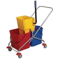 jantex dual bucket mop wringer with frame