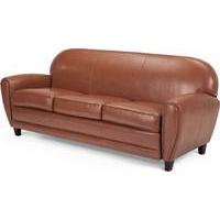 Jazz Club 3 Seater Sofa, Cognac