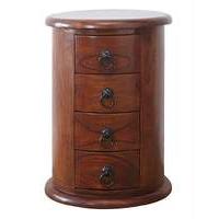 Jaipur Sheesham 4 Drawer Round Chest