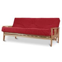 java 2 seater futon louisa red supreme mattress