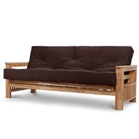 Jasmin 2 Seater Futon Victoria Chocolate Supreme Mattress