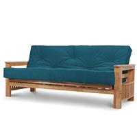 jasmin 2 seater futon victoria teal deluxe mattress