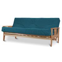 java 2 seater futon victoria teal supreme mattress