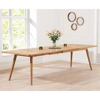 Javelin Wooden Large Extendable Dining Table In Solid Oak